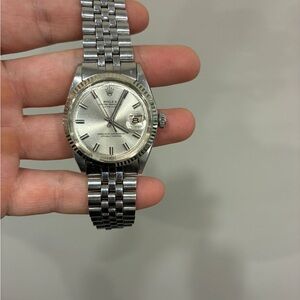 Rolex Silver and Gold Tone Oyster Perpetual Datejust Watch Image